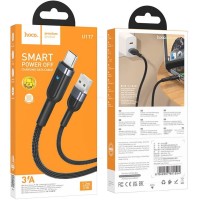 Usb Кабель-зарядка Type-C Hoco U117 3A 1.2м черный