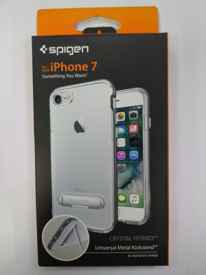 Чехол Spigen для i-Phone 7 Crystal Hybrid, стальной  (042CS20459) Чехол Spigen для i-Phone 7 Crystal Hybrid, стальной  (042CS20459)
