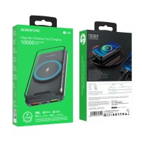 Powerbank с беспроводной зарядкой Borofone BJ12 10000mAh 2USB черный