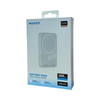 Powerbank с беспроводной зарядкой MagSafe Maxco MPB-P10 5000mAh 15W белый