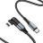 Usb Кабель-зарядка Type-C на Lightning Hoco U100 Orbit 5A 100W 1.5м угловой черный