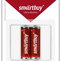 Батарейка алкалиновая Smartbuy LR6/2B (24/240)  SBBA-2A02B