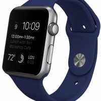 Сменный браслет силиконовая для Apple Watch 42mm темно-синий