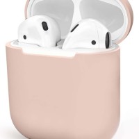 Силиконовый чехол для AirPods пудро