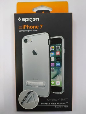 Чехол Spigen для i-Phone 7 Crystal Hybrid, черный (042CS20671) Чехол Spigen для i-Phone 7 Crystal Hybrid, черный (042CS20671)