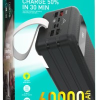 Powerbank Hoco J86B 60000mAh 22.5W 4USB/Iphone/Type-C/Micro черный