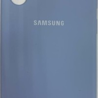 Накладка для Samsung Galaxy Note 10 Silicone cover голубая