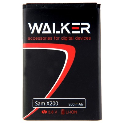 Аккумуляторная батарея Walker для Samsung X200 800mAh Аккумуляторная батарея Walker для Samsung X200 800mAh