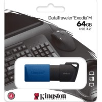 3.0/3.2 USB флеш накопитель Kingston Exodia 64GB (DTXM/64GB) черный