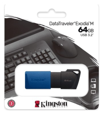 3.0/3.2 USB флеш накопитель Kingston Exodia 64GB (DTXM/64GB) черный 3.0/3.2 USB флеш накопитель Kingston Exodia 64GB (DTXM/64GB) черный