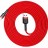 Usb Кабель-зарядка Lightning Baseus Cafule 3м (CALKLF-R09), в тканевой оплетке, красный