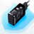 Сетевое зарядное устройство Baseus Compact 17W 3-порта 3хUSB, черное, быстрая зарядка.