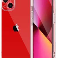 Чехол-накладка силикон 2.0мм i-Phone 13 Mini прозрачный с закрытой камерой тех.пак