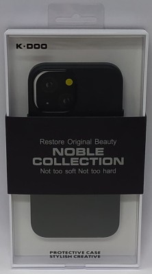 Накладка для i-Phone 13 Mini K-Doo Noble кожаная черная Накладка для i-Phone 13 Mini K-Doo Noble кожаная черная