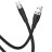 Usb Кабель-зарядка Type-C Hoco X53 Angel silicone 3A 1м плоский силиконовый чёрный