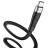 Usb Кабель-зарядка Type-C Hoco X53 Angel silicone 3A 1м плоский силиконовый чёрный