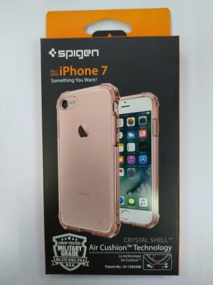 Чехол Spigen для i-Phone 7 Crystal Shell , кристально - розовый  (042CS20308) Чехол Spigen для i-Phone 7 Crystal Shell , кристально - розовый  (042CS20308)