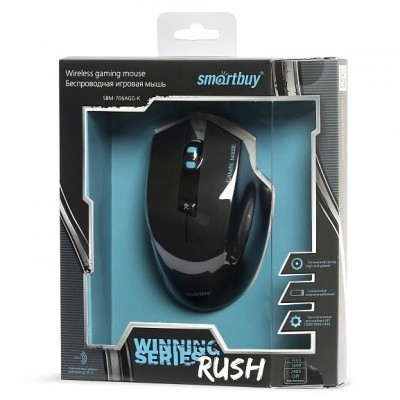 Мышь игровая беспроводная Smartbuy RUSH 706 (SBM-706AGG-K)/60 черная Мышь игровая беспроводная Smartbuy RUSH 706 (SBM-706AGG-K)/60 черная