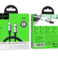 Usb Кабель-зарядка Type-C на Type-C Hoco US10 3A/5Gbps 0.5м черный