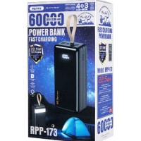 Powerbank REMAX RPP-173 60000mAh 4USB 22.5W черный