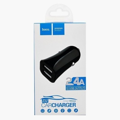 Автомобильное заряд. устр. Hoco Z12 2USB 2.4А, черное Автомобильное заряд. устр. Hoco Z12 2USB 2.4А, черное