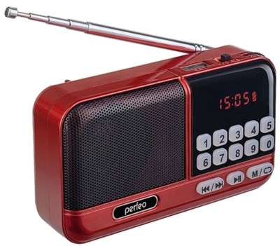 Портативный радиоприемник Perfeo Aspen 3Вт/FM/AUX/USB/MicroSD PF_B4058 красный Портативный радиоприемник Perfeo Aspen 3Вт/FM/AUX/USB/MicroSD PF_B4058 красный