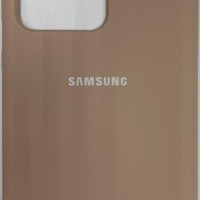 Накладка для Samsung Galaxy S20 Ultra Silicone cover пудро