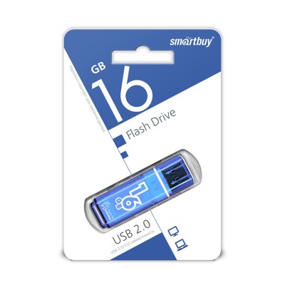 USB флеш накопитель Smartbuy 16GB Glossy Blue (SB16GBGS-B) USB флеш накопитель Smartbuy 16GB Glossy Blue (SB16GBGS-B)