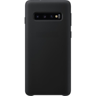 Чехол-накладка для Samsung Galaxy S10 Plus силикон матовый чёрный Чехол-накладка для Samsung Galaxy S10 Plus силикон матовый чёрный