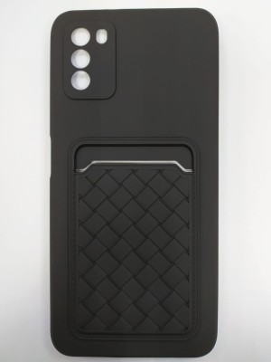 Накладка для Xiaomi Pocophone M3 силикон матовый с карманом для карты Накладка для Xiaomi Pocophone M3 силикон матовый с карманом для карты