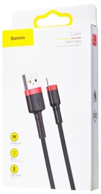 Usb Кабель-зарядка Lightning Baseus Cafule 3м (CALKLF-R91) черно-красный Usb Кабель-зарядка Lightning Baseus Cafule 3м (CALKLF-R91) черно-красный
