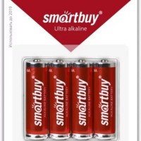 Батарейка алкалиновая Smartbuy LR6/4B (48/480)  SBBA-2A04B