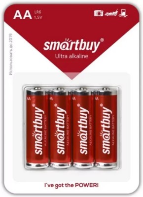 Батарейка алкалиновая Smartbuy LR6/4B (48/480)  SBBA-2A04B Батарейка алкалиновая Smartbuy LR6/4B (48/480)  SBBA-2A04B