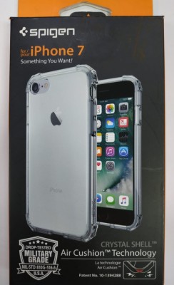 Чехол Spigen для i-Phone 7 Crystal Shell, дымно-кристальный  (042CS20307) Чехол Spigen для i-Phone 7 Crystal Shell, дымно-кристальный  (042CS20307)