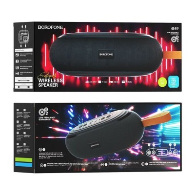 Bluetooth колонка Borofone BR9 BT5.0/1200mAh/5ч/6Вт/IPX5/MicroSD/FM/AUX черная Bluetooth колонка Borofone BR9 BT5.0/1200mAh/5ч/6Вт/IPX5/MicroSD/FM/AUX черная