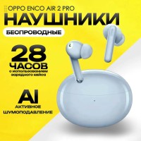 Беспроводные наушники с активным шумоподавлением OPPO Air 2 Pro Enco серые