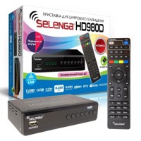 ТВ-приставка для приема цифрового телевидения Selenga HD980D