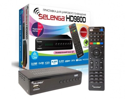 ТВ-приставка для приема цифрового телевидения Selenga HD980D ТВ-приставка для приема цифрового телевидения Selenga HD980D