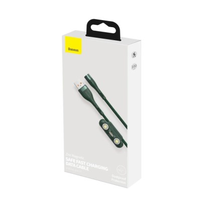 Usb Кабель-зарядка Micro+Lightning+Type-C Baseus Zinc Magnetic 1м 3A CA1T3-A06 зелёный Usb Кабель-зарядка Micro+Lightning+Type-C Baseus Zinc Magnetic 1м 3A CA1T3-A06 зелёный