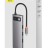 USB-C хаб Baseus Metal Gleam 8в1 3USB/HDMI/USB-C/MicroSD/TF/RJ45 (CAHUB-CV0G) серый