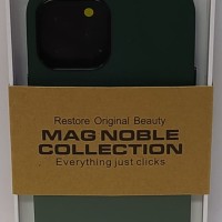Накладка для i-Phone 12 Pro Max K-Doo Mag Noble кожаная зелёная