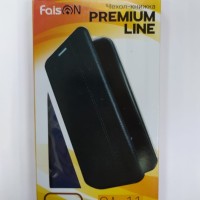 Чехол-книжка для i-Phone 13 Mini Faison CA11 кожаная боковая синяя