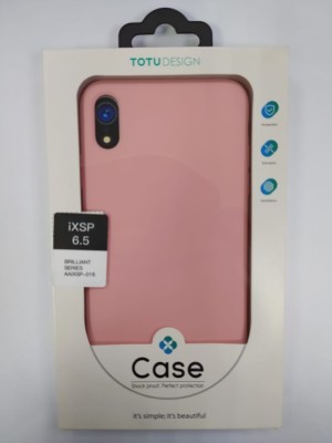 Накладка для i-Phone XS Max TOTU силикон розовый Накладка для i-Phone XS Max TOTU силикон розовый