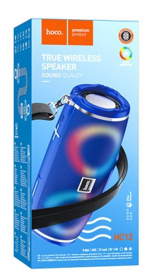 Bluetooth колонка Hoco HC12 BT5.0/2400mAh/4ч/10Вт/TF/FM/USB/AUX синяя Bluetooth колонка Hoco HC12 BT5.0/2400mAh/4ч/10Вт/TF/FM/USB/AUX синяя