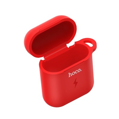 Чехол с беспроводной зарядкой AirPods Hoco CW22  красный Чехол с беспроводной зарядкой AirPods Hoco CW22  красный