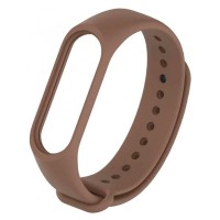Ремешок для Xiaomi Mi Band 3/4 силиконовый коричневый