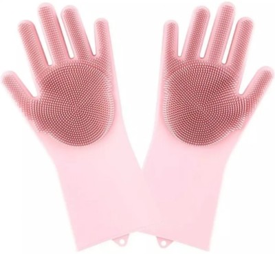 Перчатки для уборки Xiaomi Silicone Cleaning Glove розовые Перчатки для уборки Xiaomi Silicone Cleaning Glove розовые