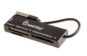 Картридер Smartbuy 717, USB 2.0 - SD/microSD/MS/M2, (SBR-717-K) черный Картридер Smartbuy 717, USB 2.0 - SD/microSD/MS/M2, (SBR-717-K) черный