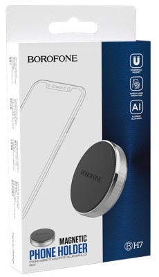 Держатель в автомобиль Borofone Joydock BH7 серебристый Держатель в автомобиль Borofone Joydock BH7 серебристый