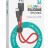 Usb Кабель-зарядка Type-C Hoco X21 Plus Silicone 3A 25см мягкий силиконовый красный